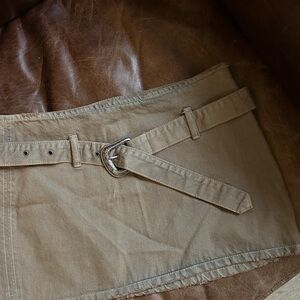 Zara Brown Belted Skirt